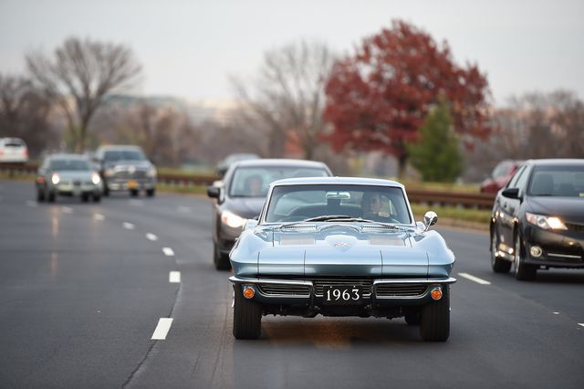 jerry seinfeld, who drove the collection's 1956 corvette in an episode of "comedians in cars getting coffee," drives a 1963 corvette