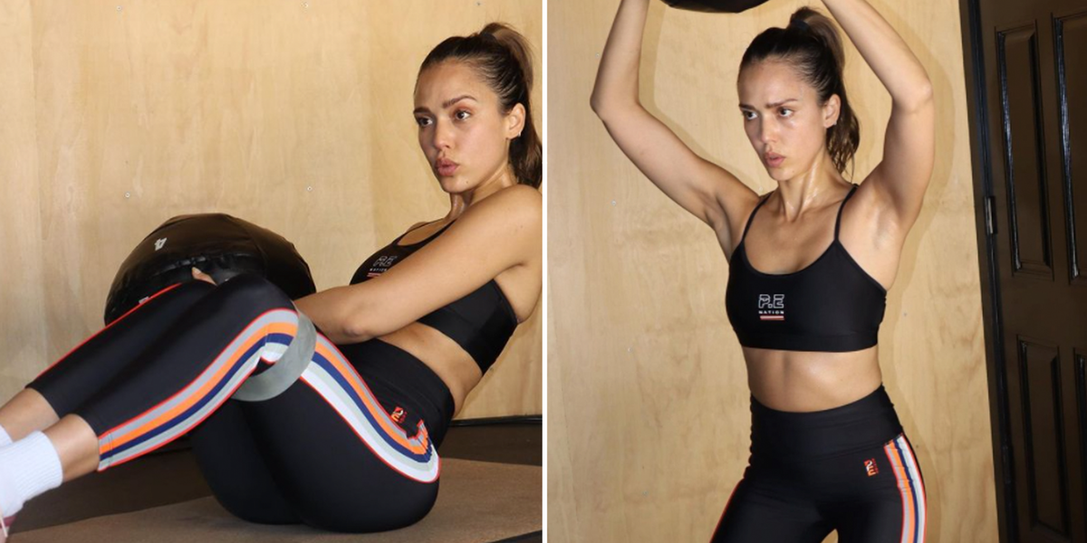 Jessica Alba's Fitness and Diet Routine for a Strong Core at 39
