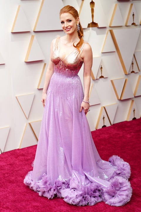 Jessica Chastain, 2022 Oscar Kırmızı Halısında