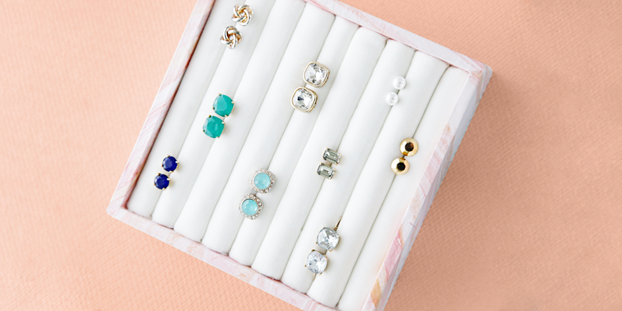Pairs Holder Colors Display Earring Box Jewelry Rack Jewelry Frame Earrings 