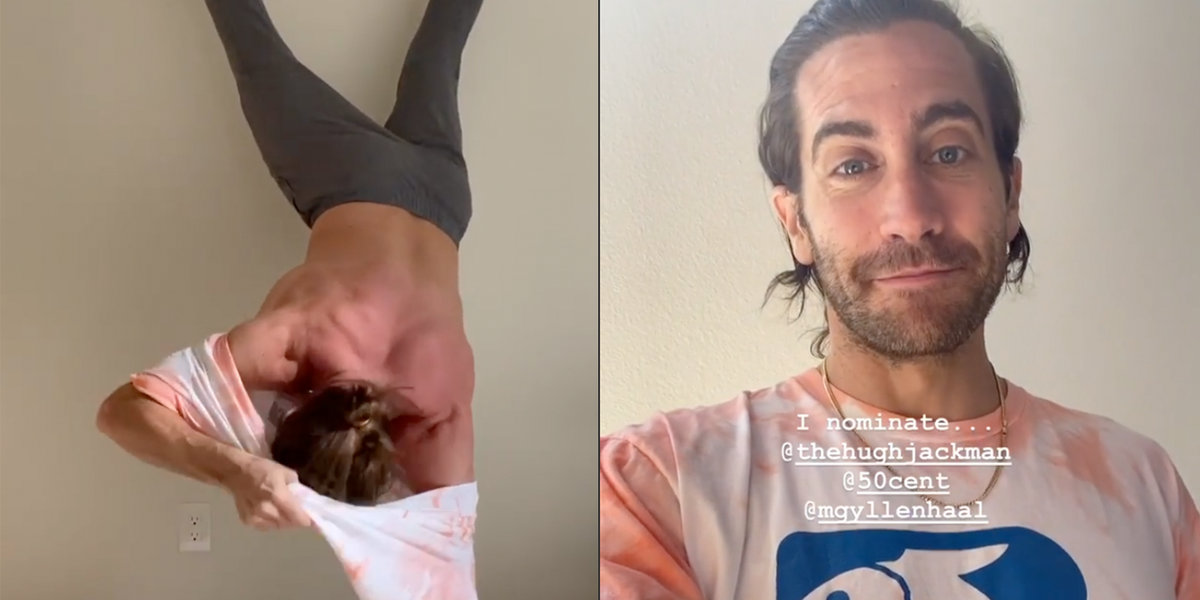 Jake Gyllenhaal S Handstand Challenge Made Twitter S Day