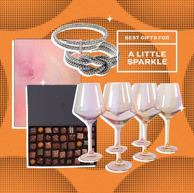 best gifts for a little sparkle john hardy bracelets, chocolate, glasses, and painting