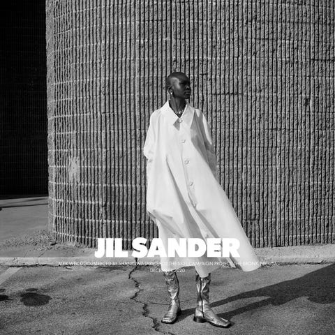 jil sander alek wek