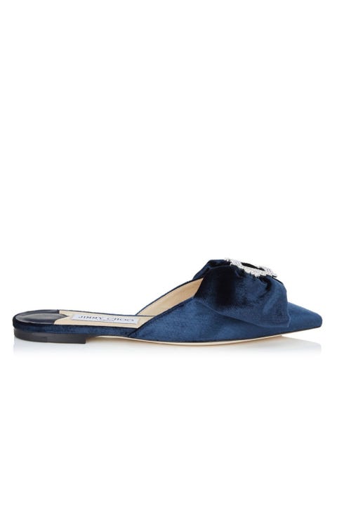 pointed backless loafers