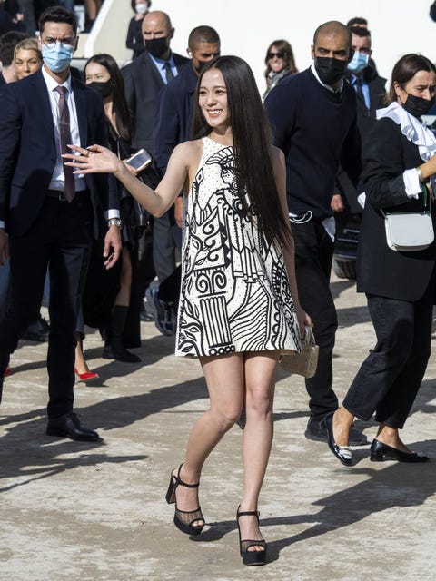 jisoo at dior's fashion show