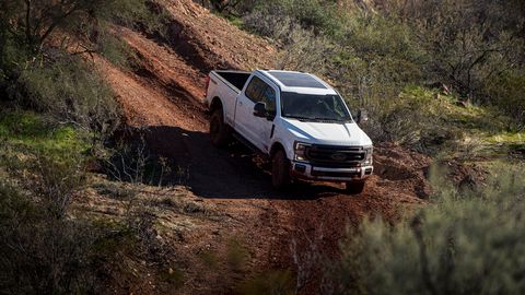 2020 Ford Super Duty Tremor goes off road