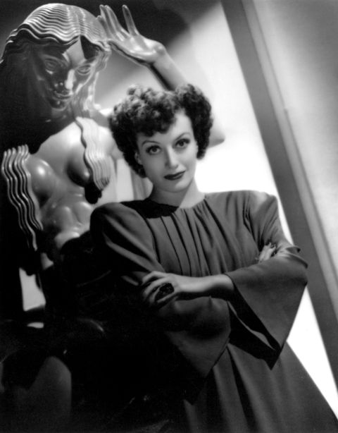 جوان كروفورد ، الممثلة الأمريكية والنجمة السينمائية ، أواخر الثلاثينيات والأربعينيات من القرن الماضي ، الفنان الفنان لازلو ويلينجر