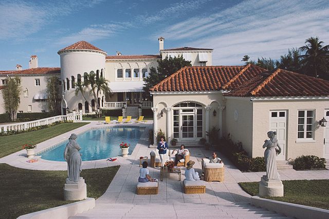 villa con piscina a palm beach