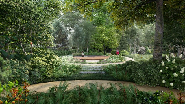 john and alice coltrane meditation garden rendering