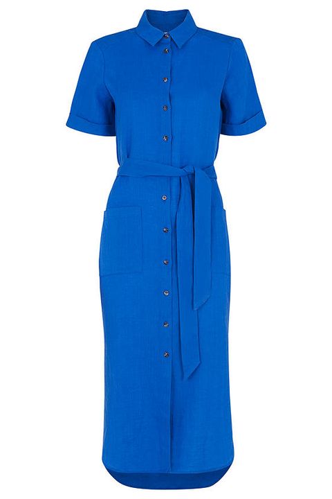 The Duchess of Sussex looks so on-trend in blue shirt dress