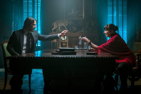 Keanu Reeves as John Wick, Anjelica Huston as The Director, John Wick: Chapter 3 - Parabellum keanu reeves as john wick, anjelica huston as the director, john wick chapter 3 parabellum