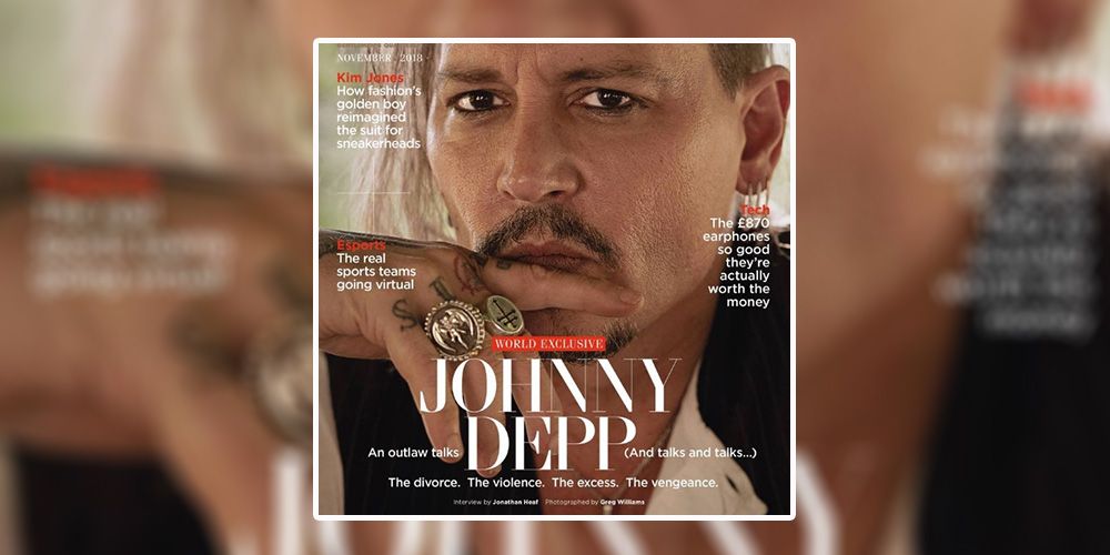 Johnny Depp Gq Cover British Gq Is Accused Of