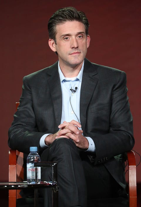 jon bokenkamp of the television show the blacklist redemption speaks onstage during the nbcuniversal portion of the 2017 winter television critics association press tour at the langham hotel on january 18, 2017 in pasadena, california