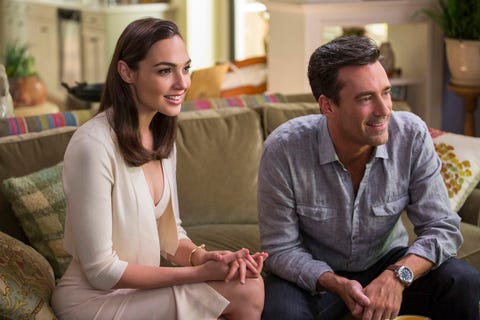 gal gadot and jon hamm in 'appearances can be deceiving'