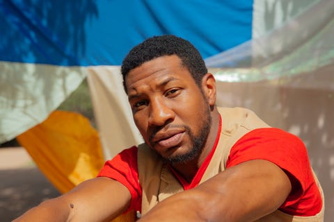 santa fe, nm august 2nd jonathan majors poses for a portrait at his home in santa fe, new mexico on august 2, 2020 majors is starring in a new hbo series, lovecraft country airing august 16, 2020 photo by mary mathis for the washington post via Getty Images