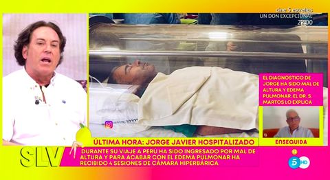 Jorge Javier Vázquez ingresado por un contratiempo en Perú