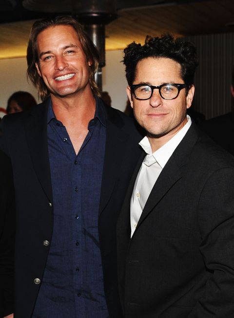 los angeles, ca   may 23 l r actors anton yelchin, josh holloway and producer jj abrams attend an evening of cocktails and shopping to benefit the children's defense fund hosted by coach held at bad robot on may 23, 2012 in los angeles, california  photo by stefanie keenanwireimage