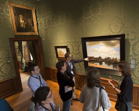The mauritshuis museum is preparing for the official opening after renovation
