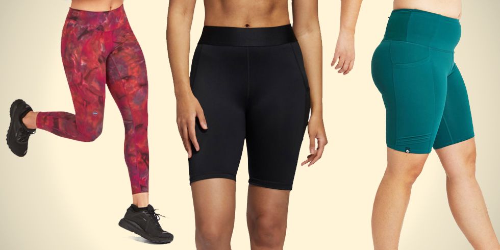 UK Womens High Waist Pocket Yoga Leggings Athletic Running Fitness Gym Shorts 