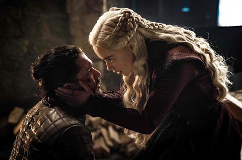 daenerys y jon nieve en juego de tronos