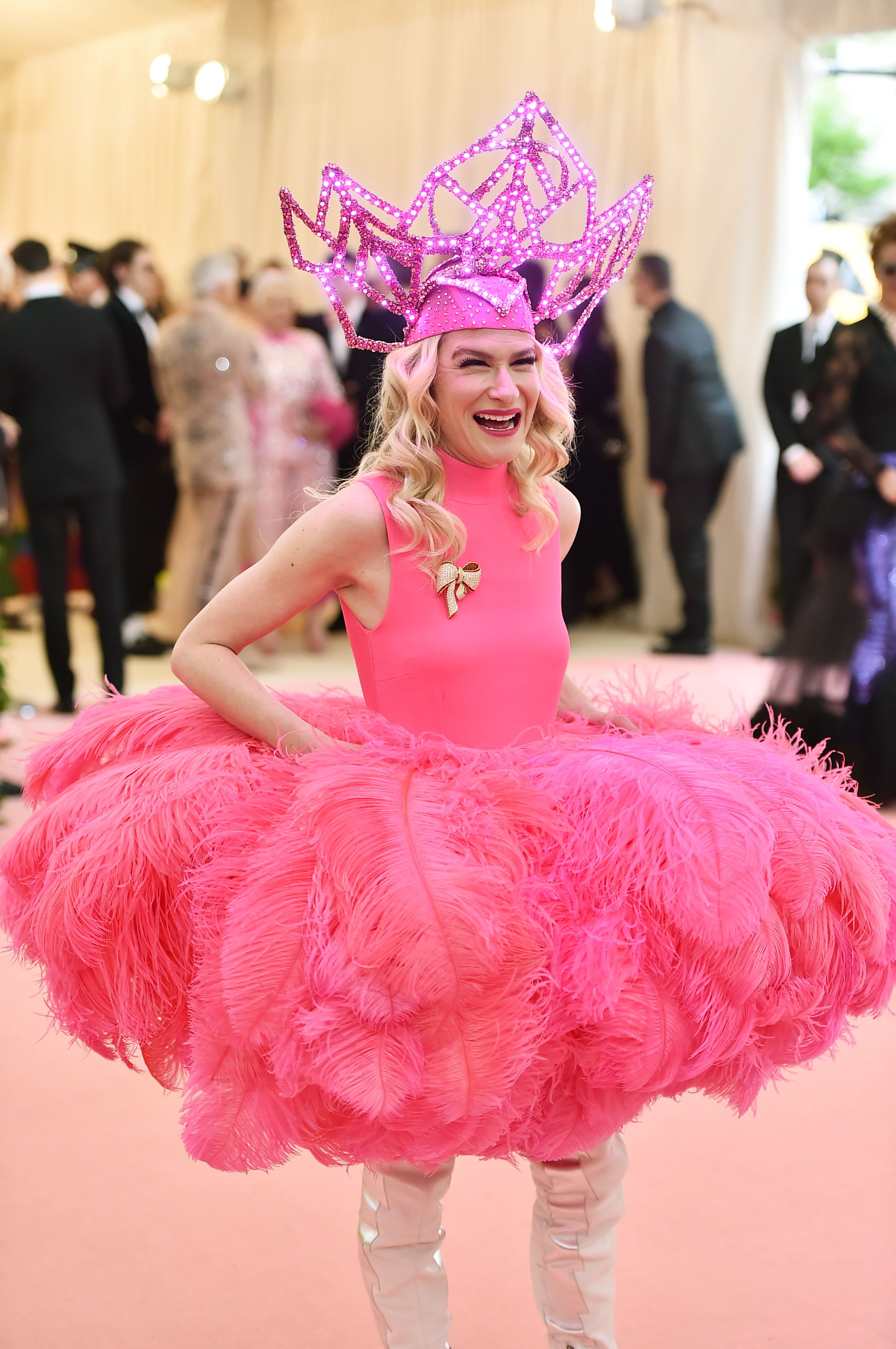 met gala pink dress