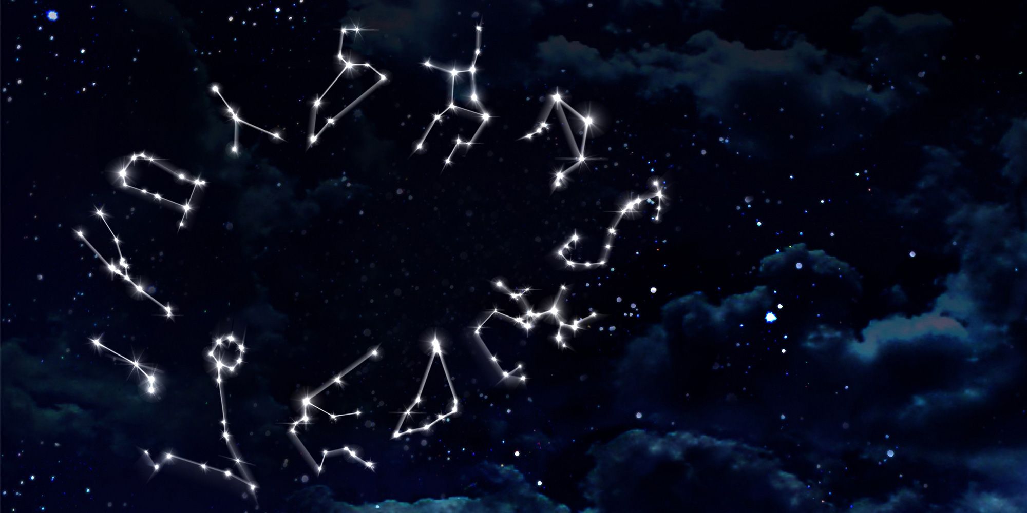 Зодиакальные созвездия на небе