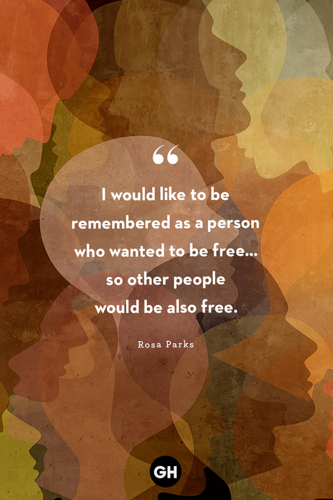 rosa parks quotes i would like to be remembered as a person who wanted to be free… so other people would be also free