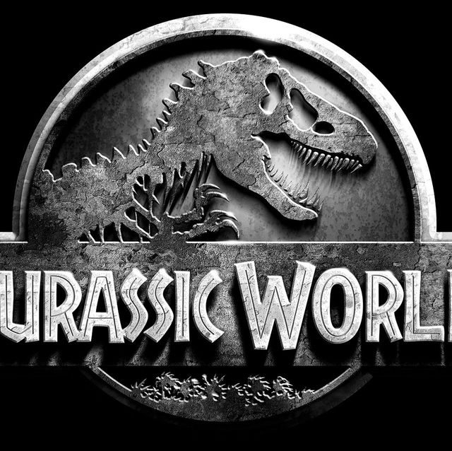 Dinosaur, Logo, Font, Tyrannosaurus, Graphics, Brand, Black-and-white, Metal, Trademark, 
