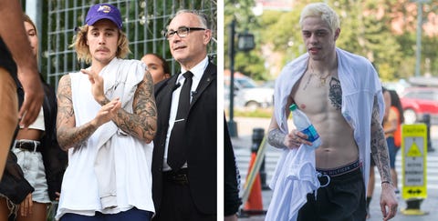 Justin Bieber And Hailey Baldwin Run Into Pete Davidson In