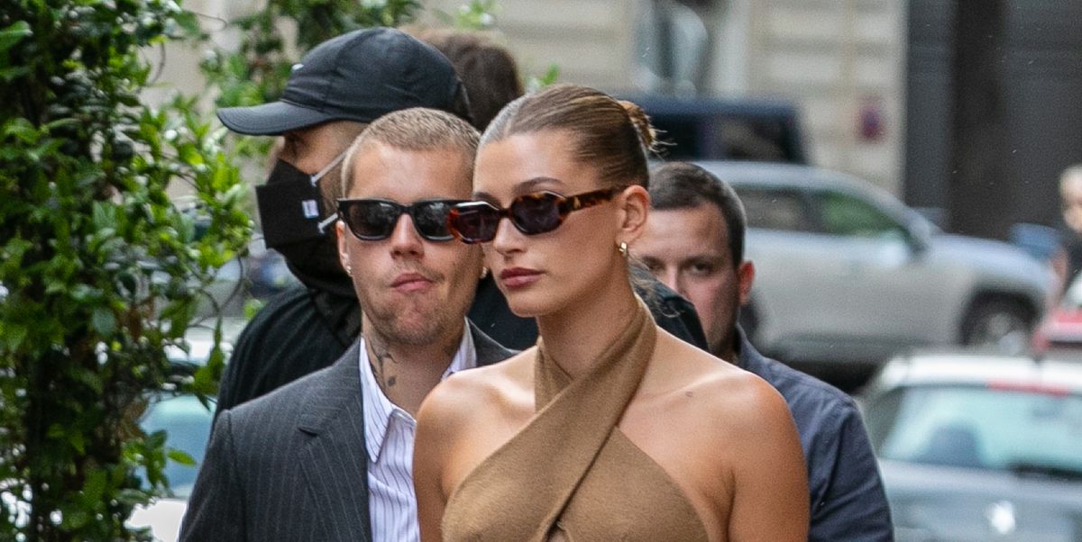 Hailey Bieber Wore an Ab-Baring Cutout Dress to Meet the French President
