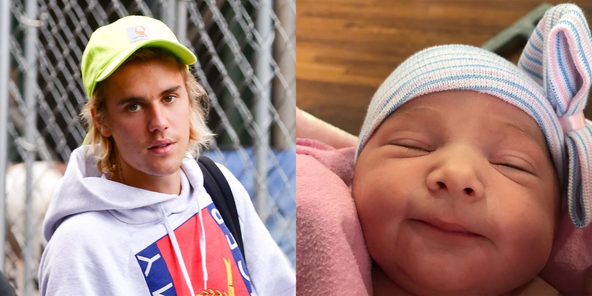 Justin Bieber Introduces New Baby Sister Bay Bieber - Justin New Half ...