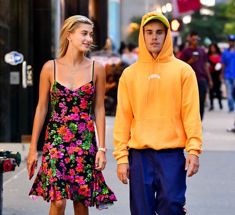 Hailey Baldwin en Justin Bieber in New York