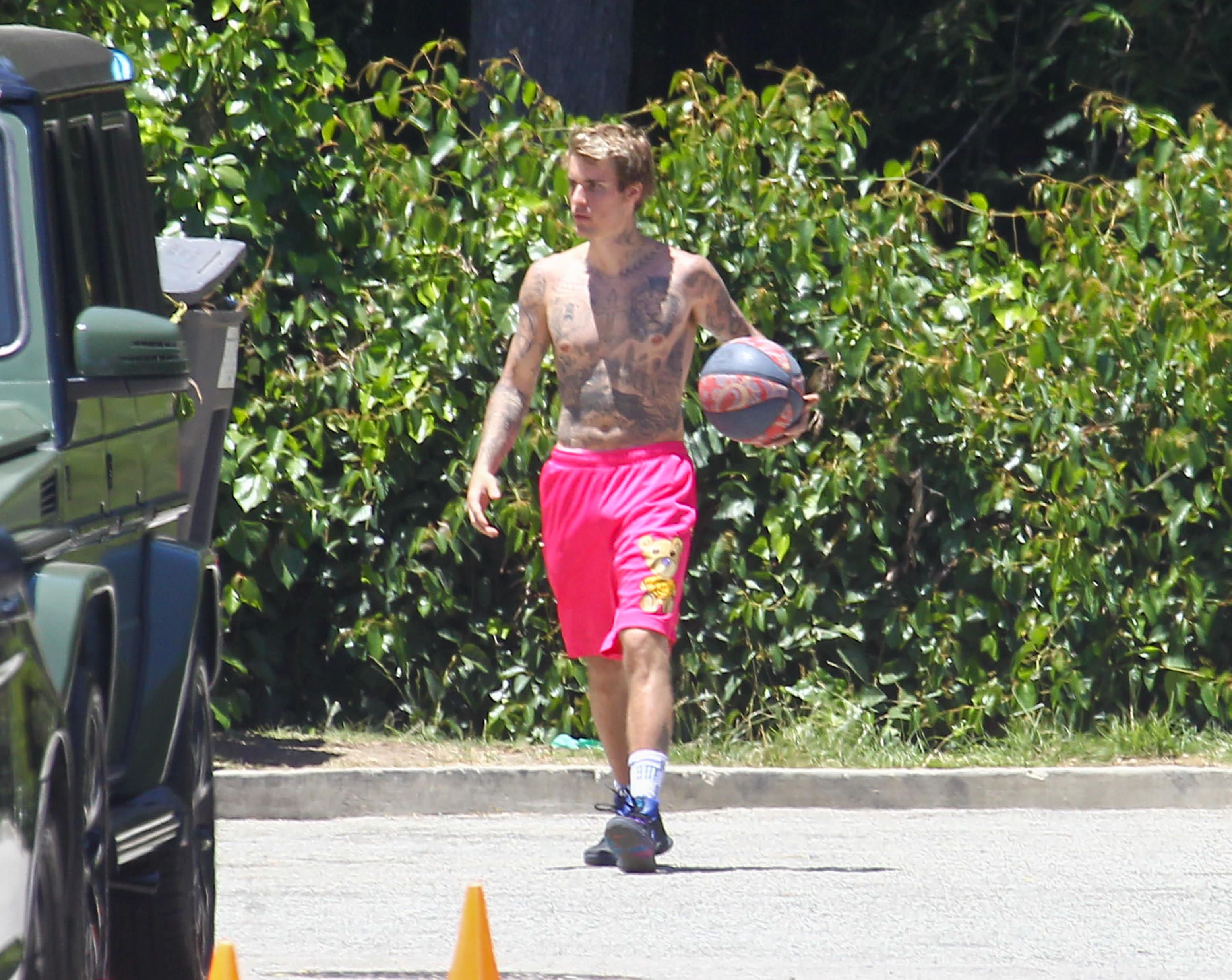 justin bieber basketball shorts