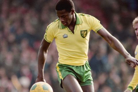 norwich, united kingdom   september 19  norwich city striker justin fashanu in action at carrow road circa 1981 in norwich, englandphoto by tony duffyallsportgetty images