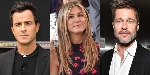 Justin Theroux, Jennifer Aniston, Brad Pitt