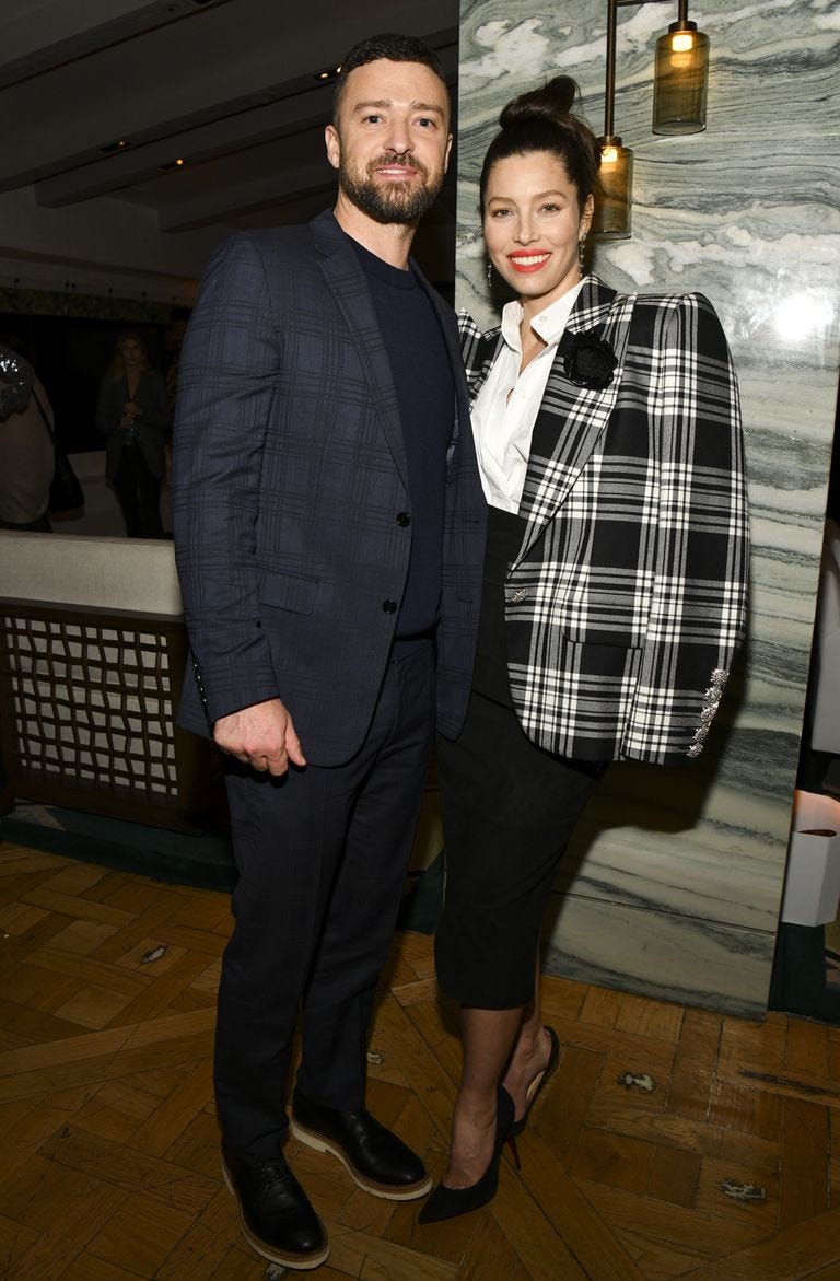 Justin TImberlake and Jessica Biel