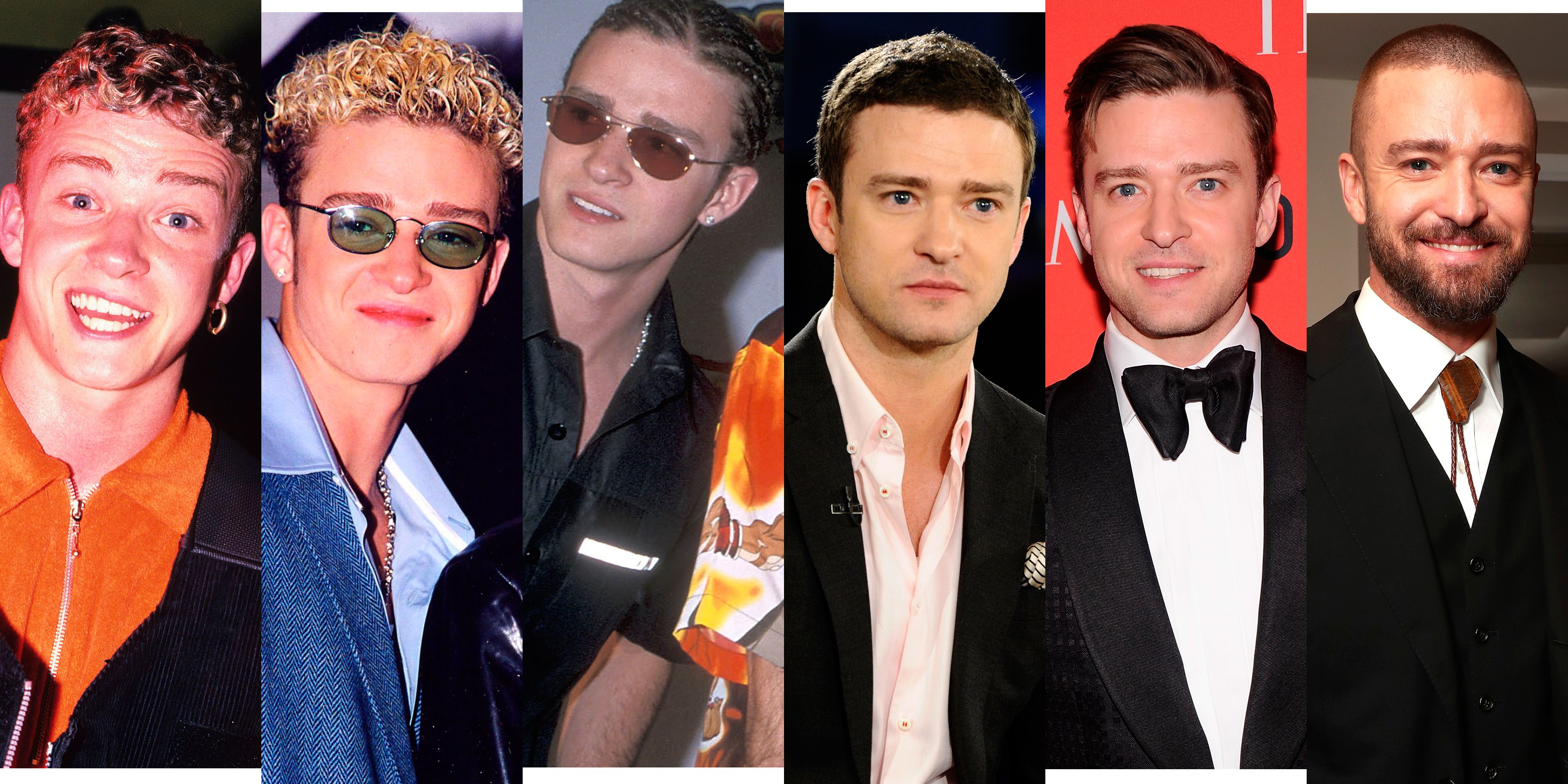 templado hasta ahora Guerrero Justin Timberlake: 40 años en 20 cortes de pelo