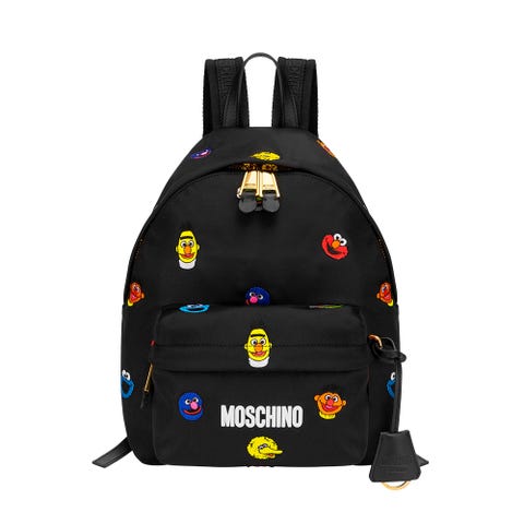 Moschino x Sesame Street backpack kacey musgraves wears moschino x sesame street