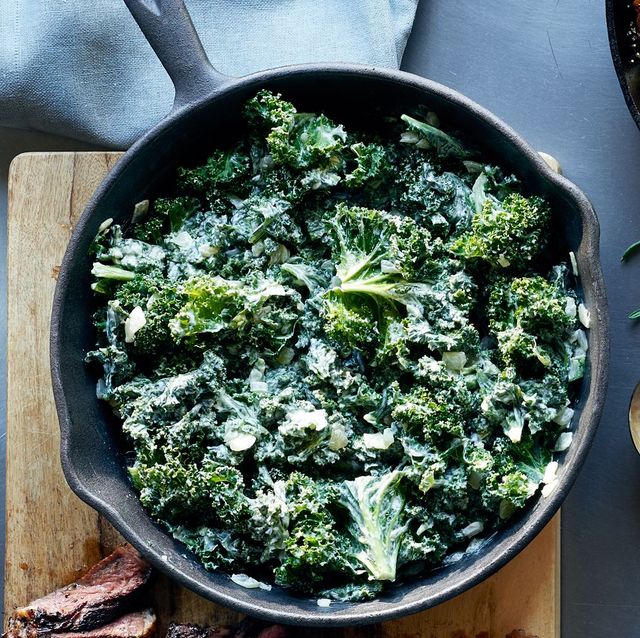 steakhouse steaks with creamy kale