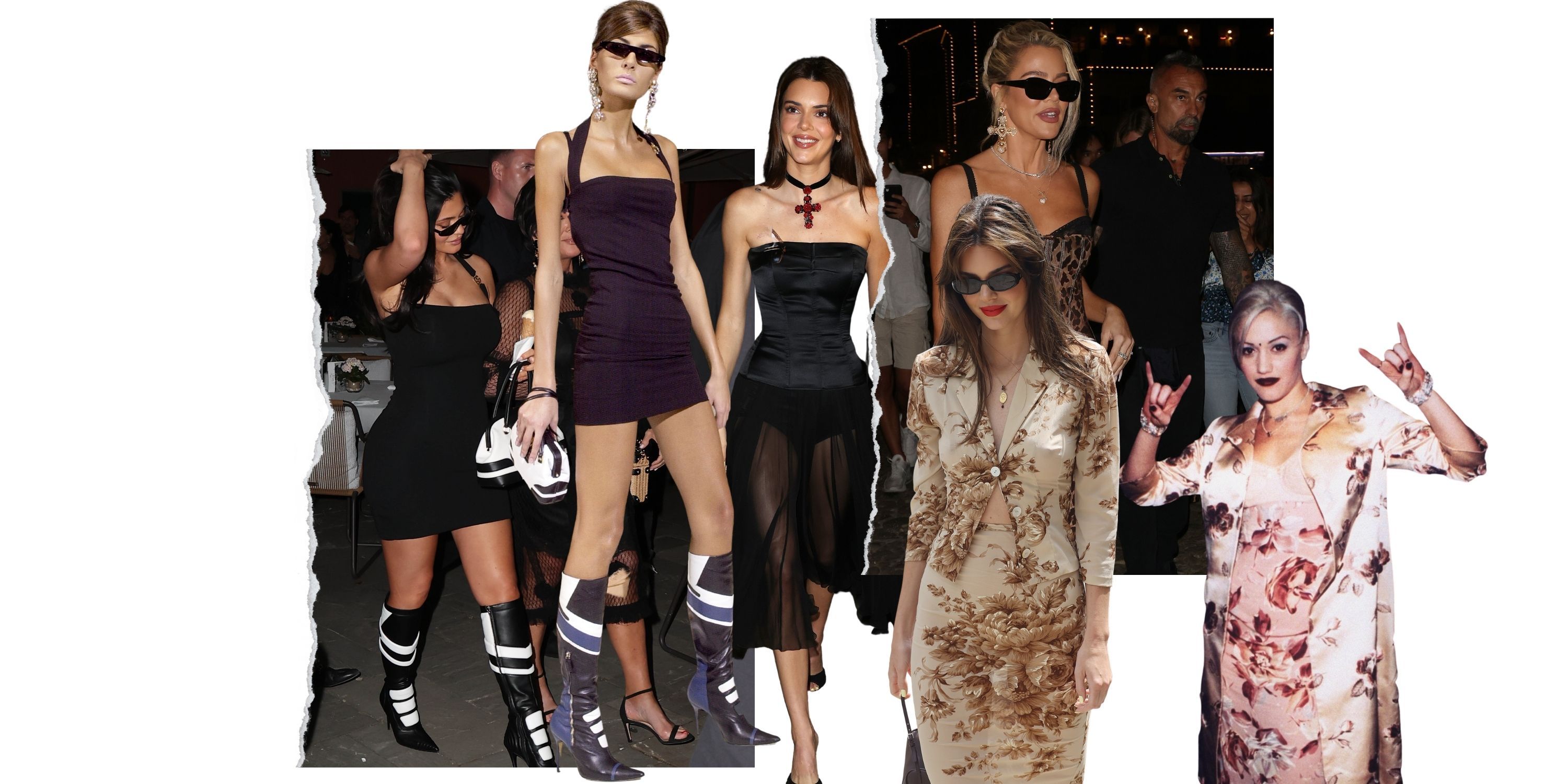 Las Kardashian y los vestidos de Dolce & Gabbana de los 90