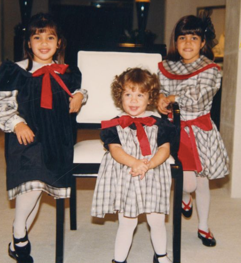 kris jenner posts kardashian christmas throwback pictures