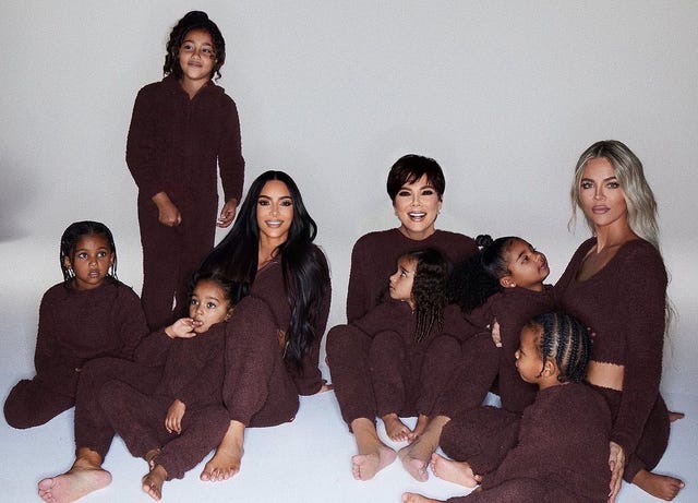 Who Is Extra Kid In Kardashian Christmas Pic 2022 Kim Kardashian Christmas Card - The 2021 Card Breaks Tradition With Just 9  Family Members