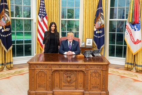 Kim Kardashian West And Donald Trump Met In The Oval Office To Talk Image