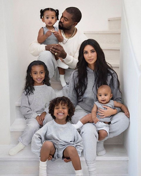 Kim Kardashian Kanye West Family Christmas Card 2019