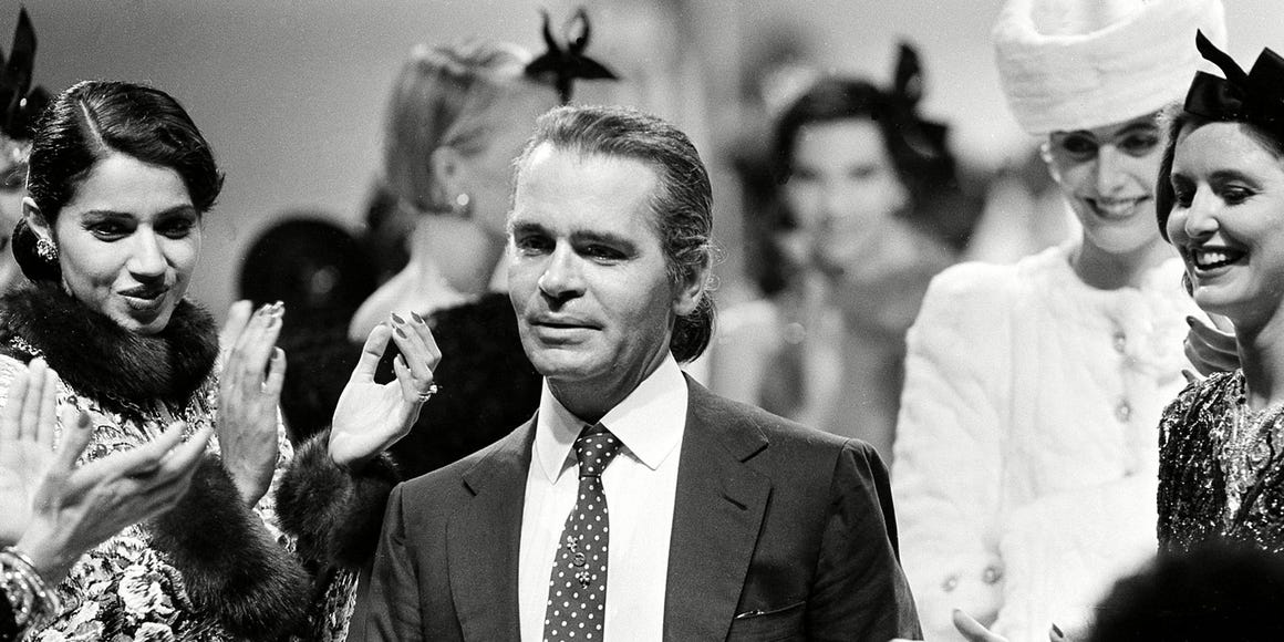 Vintage Karl Lagerfeld Photos - Vintage Photos of Karl Lagerfeld Pre- and  Post-Ponytail