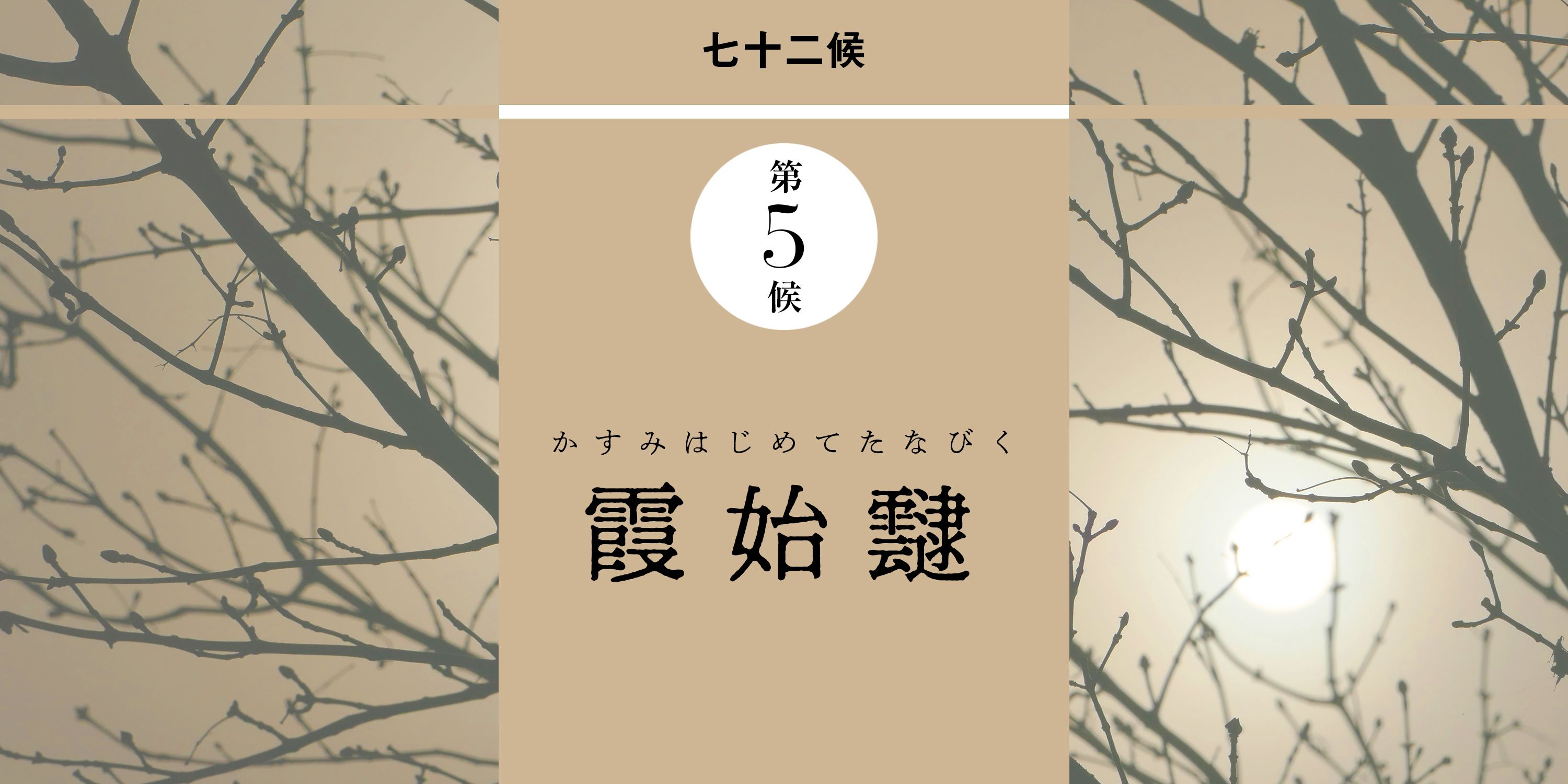 和の暦 雨水 かすみはじめてたなびく 如月2月23日 旬の食材は ふきのとう