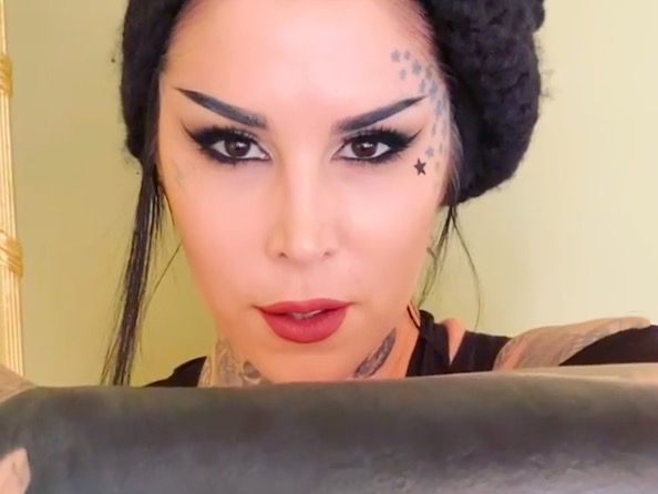 Kat Von D Just Covered Her Entire Arm With A Black Tattoo