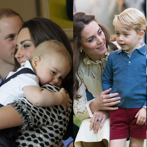 kate middleton and prince george, mother son moments