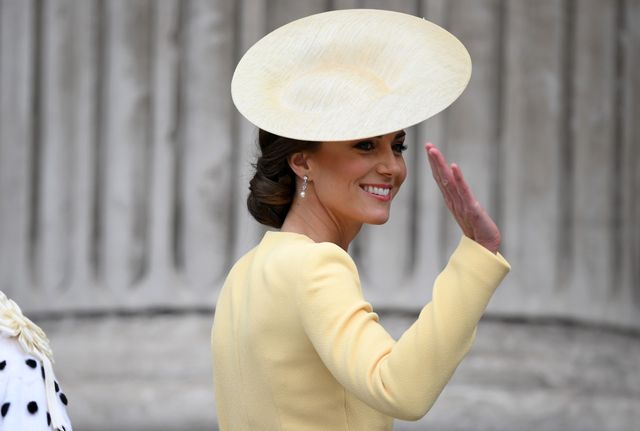 the duchess of cambridge at queen's servive