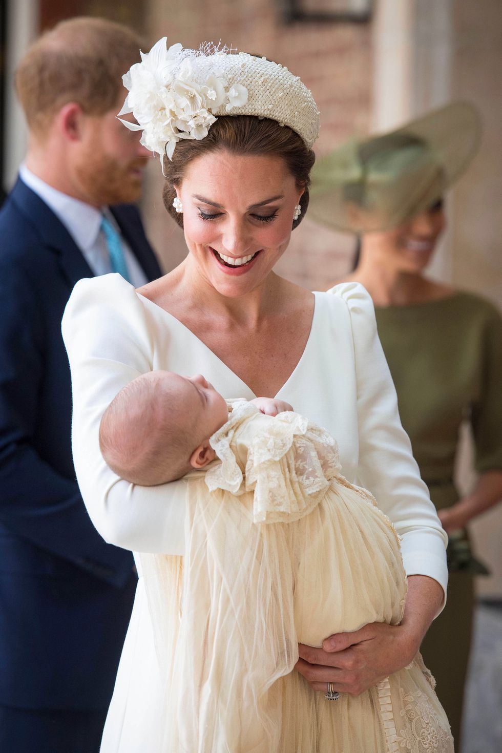 Kate Middleton S Prince Louis Christening Body Language Compared To Prince George And Princess Charlotte S